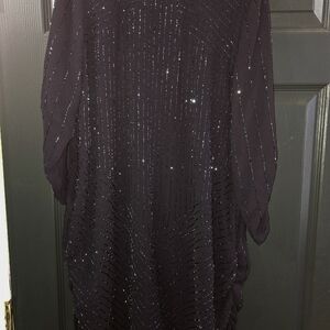 Jennifer Lopez Black Long Sleeve Dress